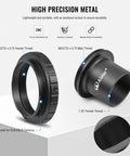 T Mount Telescope Camera Adapter For Nikon SLR And DSLR Bodies 1 25 Inch Connection With T2 Ring Compact Astrophoto Kit