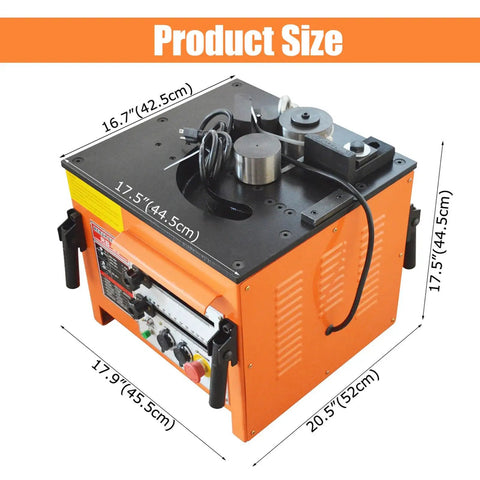 Built Tough Electric Rebar Bender Crushes 6 To 25 Millimeter Steel Bars With Ridiculously Fast 0 To 180 Degree Adjustments Plus Super Quick 110 Volt Bench Top Setup Featuring Nifty Foot Pedal Control size dimensions with controls and wiring