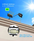 Solar Billboard Light For Business Signs Aluminum Outdoor Sign Lighting With 60 LED Super Bright Illumination showcasing panel and LEDs.