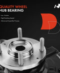 Front Right Steering Knuckle And Wheel Bearing Hub Assembly With ABS For Hyundai Elantra 2001 To 2006 2.0L Passenger Side Replacement