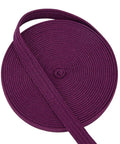 Purple Ito Sageo Wrapping Cord 5m silk cotton blend 0.51 inch wide roll for katana tsukamaki handle wrapping and samurai sword rope