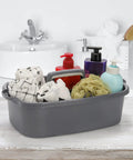 Large Cleaning Supplies Caddy Organizer Bin With Handle For Dorm Garden Bathroom Under Sink Storage Tote Carries 8 Plus Spray Bottles