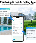 WiFi Water Timer For Garden Hose Smart Sprinkler Timer With App Remote Control Alexa Voice Control Rain Delay Manual Mode