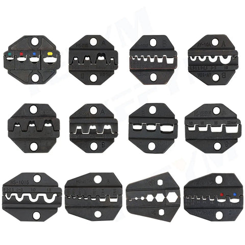 Heavy Duty Replacement Jaws For Crimping Pliers High Carbon Steel Interchangeable Die for various electrical terminal crimping.