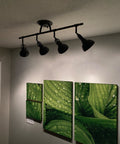 Slick Broadway 30 Inch Modern Industrial 4 Light Fixed Track Lighting Kit With Adjustable Spotlight Heads in hallway ceiling
