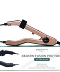 Pro Grade Keratin Fusion Tool For Hair Extensions With Slim Long Heating Plates Adjustable Temperature Rapid Heat Up