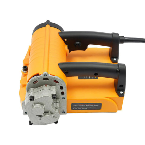 Heavy Hitter 4580W Electric Wall Planer With Pure Copper Motor Features Carbide Blades, side view showcasing handles and motor.