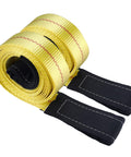Two Pack 6 Foot by 2 Inch Lift Sling Straps for Construction, 10,000 Pound Capacity, Heavy Duty Polyester, UV Resistant, Low Stretch