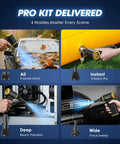 Electric Air Duster Boss 110,000 RPM 120W Cordless Blower for PCs Keyboards Home Car with 4 nozzle attachments on display