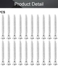 20 pieces of Confirmat Screws 7x60mm Self Drilling Inner Hex Carbon Steel For Wooden Board Joinery Built Tough Heavy Duty
