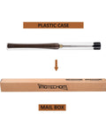 Three Eighths Inch HSS Bowl Gouge Lathe Chisel Set With 9 Inch High Speed Steel Blades, Teak Handle, Plastic and Box Packaging