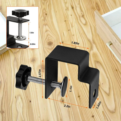 Two Pack Drawer Front Installation Clamps for Cabinets and DIY Woodworking Projects, Adjustable Drawer Fixing Clips.