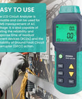 LCD Circuit Analyzer With Backlit Display And Data Retention, RMS Voltage Tester For AC 100-240V, GFCI RCD Fault Detector in use