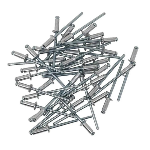 Heavy Duty Aluminum Dome Head Blind Rivets Set - Assorted Sizes, 215-Piece Kit For Metal DIY Projects, Copper Nails Remaches