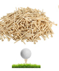 1000 Count Bamboo Golf Tees Two And Three Quarters Inch Long Beefy 7X Stronger Than Wood Reducing Friction And Side Spin