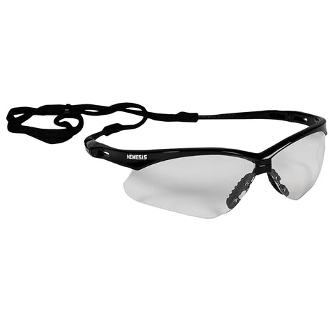 All Day Comfort Hassle Free Safety Glasses With Clear Lenses, UV Protection, Scratch Resistant Finish, Black Frame, Pack Of 3