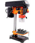 8 Inch Benchtop Drill Press With Laser Guide For Wood And Metal Crafting showing adjustable speeds and sturdy construction