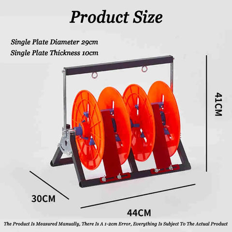 Heavy Duty Wire Spool Rack And Cable Dispenser For 1 2 3 4 Rods Ribbon Holder Organizer with size dimensions, stainless steel frame