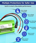 12V 3000mAh Li Ion Battery Pack With Charger And DC5521 Connector Compact 3Ah Power Source For Multiple Protections
