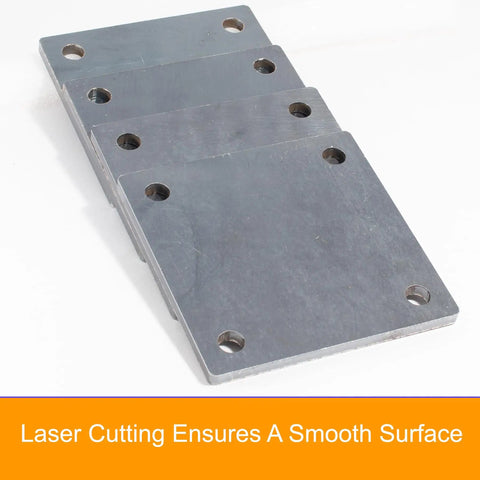 4x4 Steel Plates With Holes 3/16 Inch Thick 4 Pack Square Mounting Plates Pre Drilled For Welding Brackets Posts And Diy Projects