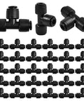 Thirty Pack Quick Connect Tee Fittings For One Quarter Inch Drip Tubing Irrigation System Leak Free Drip Lock Fittings