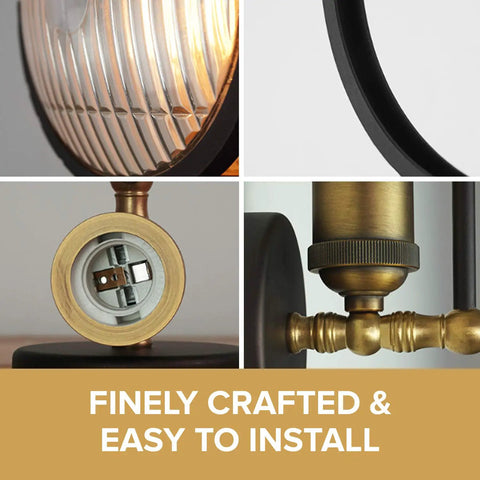 Industrial Rustic Wall Sconce Lamp With Wall Mount Dope Retro Vertical Lighting PAR36 Aircraft Beam Headlight details