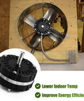 Attic Fan Replacement Motor Kit For Lomanco 2000 Power Vent Black Replaces F0510B2944 And F0510B2497 installation view