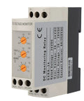 Voltage Monitoring Relay With Adjustable Over And Under Voltage Protection Delay Timer 35mm DIN Rail Mount DC 24V
