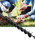 Pro Grade Earth Auger With Carbon Steel Shaft For Faster Planting And Digging, 20mm Shaft Drill Bit in use for tree planting