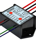8Amp DC24V Latching Relay Module With Power Off Memory, DPST 1NO 1NC For Reliable Auto Control, Industrial Projects And Home Automation, Keeps Output State Even When Power Drops, black wired module