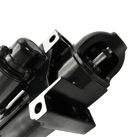Close-up view of a New Starter Motor Replacement For Mercruiser Volvo Penta Mercury Marine V6 And V8 Engines 4.3L 5.0L 5.7L 6.2L 7.4L 8.1L 8.2L 1996 To 2007 Boats Premium ISO Certified Heavy Duty Build For Smooth Starts On Big Boats