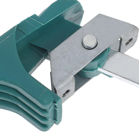 Heavy Duty Replacement Oven Handle For Commercial Kitchen Equipment Durable Plastic Grips showing green polymer handle and metal mount.