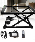Smooth And Smart Electric Scissor Lift Table Motor Kit For Your DIY Home Furniture Elevator Project with wired remote and compact design.
