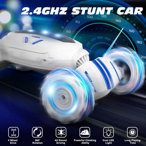 Gesture Sensing RC Car 4WD Transformer Off Road Toy for Kids 6 To 8 Years Old with 2.4GHz 360 Degree Spin in motion