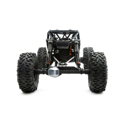 RBX10 Ryft 1/10 Scale 4WD Brushless RC Truck Ready To Run Rock Bouncer RTR With Durable Tube Chassis And Universal Axles Black Battery And Charger Not Included front view