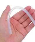 Flexible Silicone Desoldering Hose Replacement Set 2 Pack Pro Grade Solder Extraction Tool Tube Heat Resistant For Electronic Maintenance And PCB Solder Removal Durable Pump Tube held in a hand