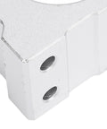 Close-up of 45mm CNC motor bracket with mounting holes, showing durable aluminum construction for secure spindle support.