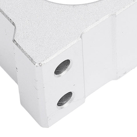 Side view of Qudinip aluminum alloy spindle clamp motor bracket, 45mm, with two mounting holes