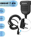 Heavy Duty Radio Microphone Shoulder Mic For Police And Hobbyists IP54 Waterproof Walkie Talkie Mic With K Head Plug