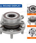 2 Pack Front Wheel Bearing and Hub Assembly 513302 Direct Replacement for 2019 to 2021 Subaru Forester and 2019 Ascent