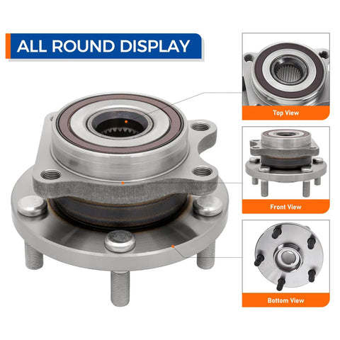 2 Pack Front Wheel Bearing and Hub Assembly 513302 Direct Replacement for 2019 to 2021 Subaru Forester and 2019 Ascent