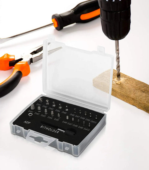 Damaged Screw Extractor Kit 22 Piece Set For Home DIY And Garden Projects Easy Out Stripped Screw Remover Alloy Steel with tools