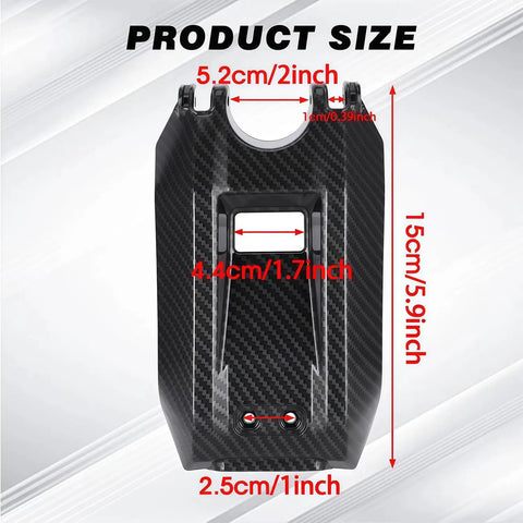 SurRon Light Bee X S Battery Cover With Carbon Fiber Pattern For Electric Dirt Bike Durable Plastic Guard Protects The Battery From Drops And Heat While Staying Lightweight And Fade Resistant Bolt On Fit
