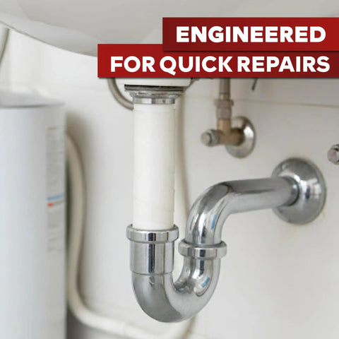 Self Fusing Silicone Tape Pro White Heavy Duty Plumbing Tape For Leaks Radiator Hoses on sink pipe for quick repair