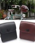 Leather Handlebar Front Bag For Bikes Dope Front Pouch Lightweight Ride Ready Storage That Clips On In Seconds Fits Most Bicycles
