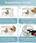 Propane Adapter Hose With Regulator For Blackstone 17 And 22 Inch Griddles installation guide on propane tank setup steps.