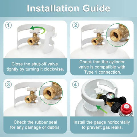 Propane Adapter Hose With Regulator For Blackstone 17 And 22 Inch Griddles installation guide on propane tank setup steps.