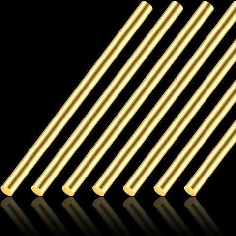 Two Brass Rods Twelve Inches Long, Three Eighths Inch Diameter Round Stock Lathe Bar for DIY Crafts, Crafting Handles, Pins and Jewelry Making