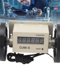 Digital Metric Distance Measuring Wheel with digital display, double wheels, and sensor for site layout work.