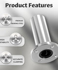 2 Pack LMF20LUU Linear Ball Bearings With Round Flange showcasing premium bearing steel material and accurate clamping features.